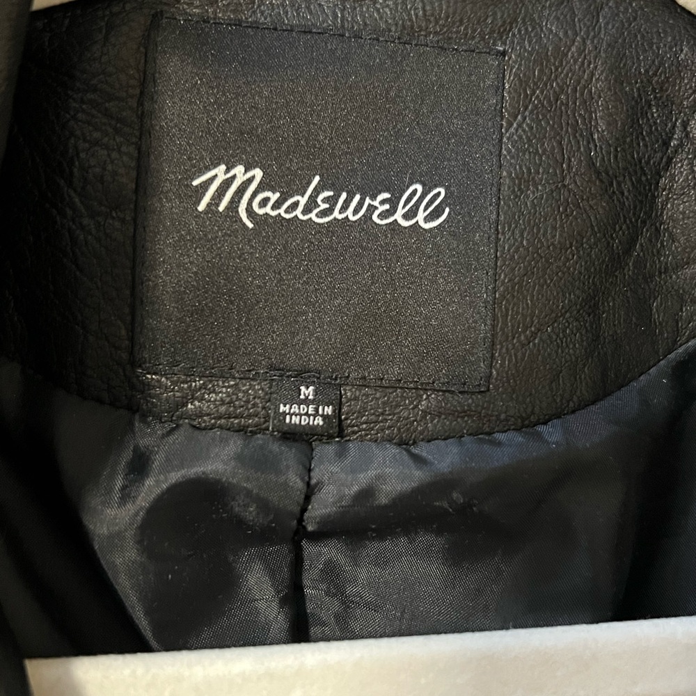 Madewell Black Leather Jacket - Picture 3 of 3